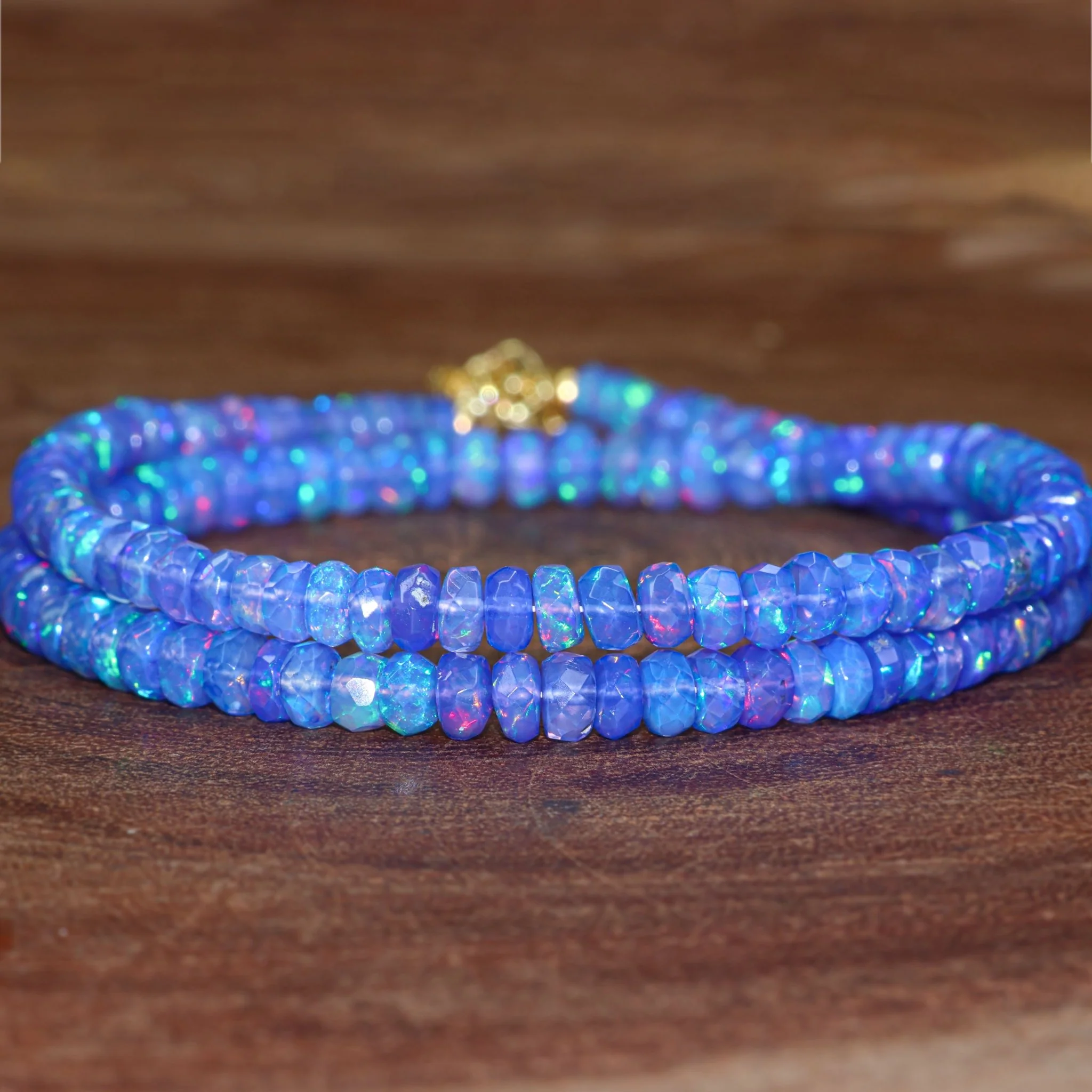 BLUE OPAL BEADED NECKLACE - Image 6