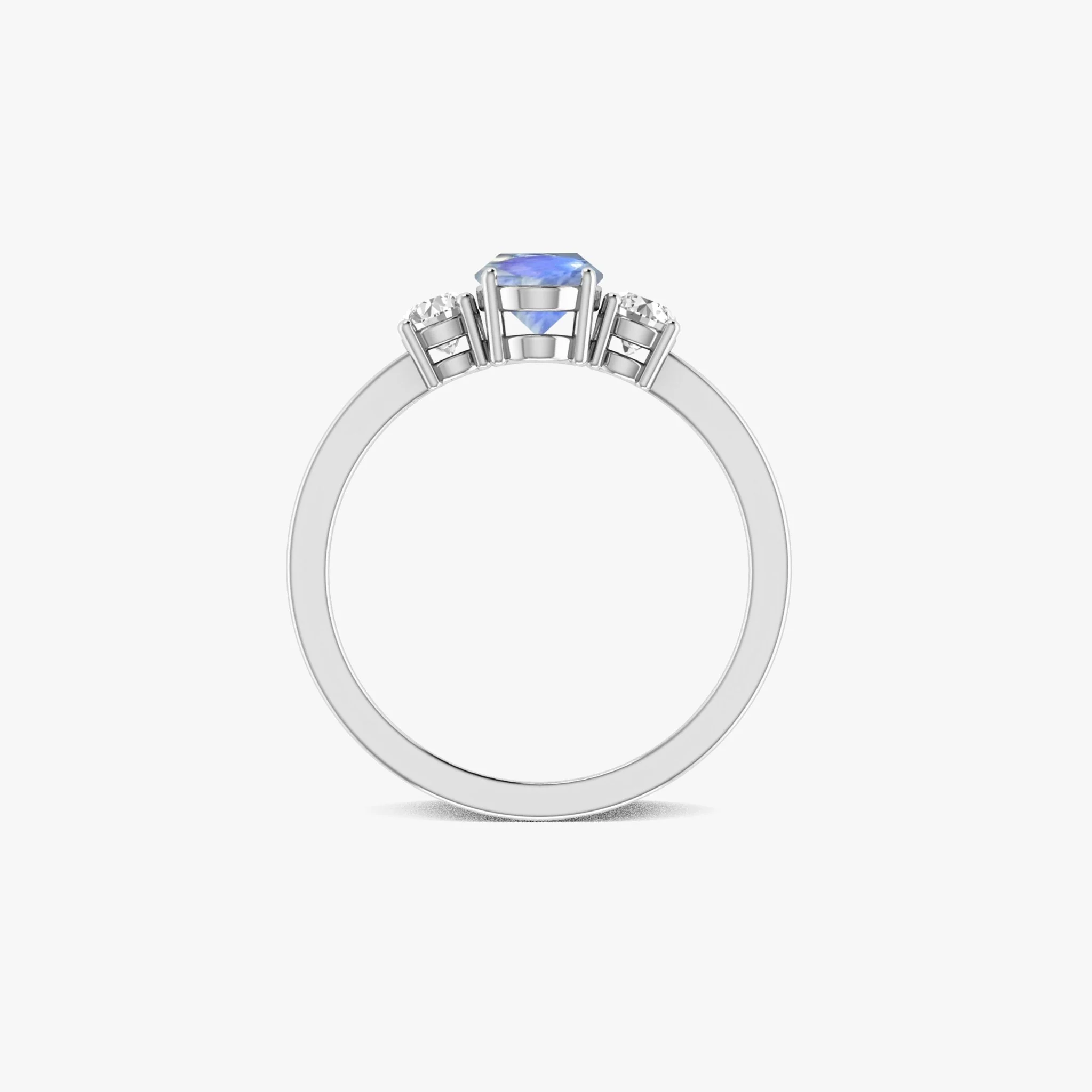 Genuine Moonstone Gemstone Ring - Image 4