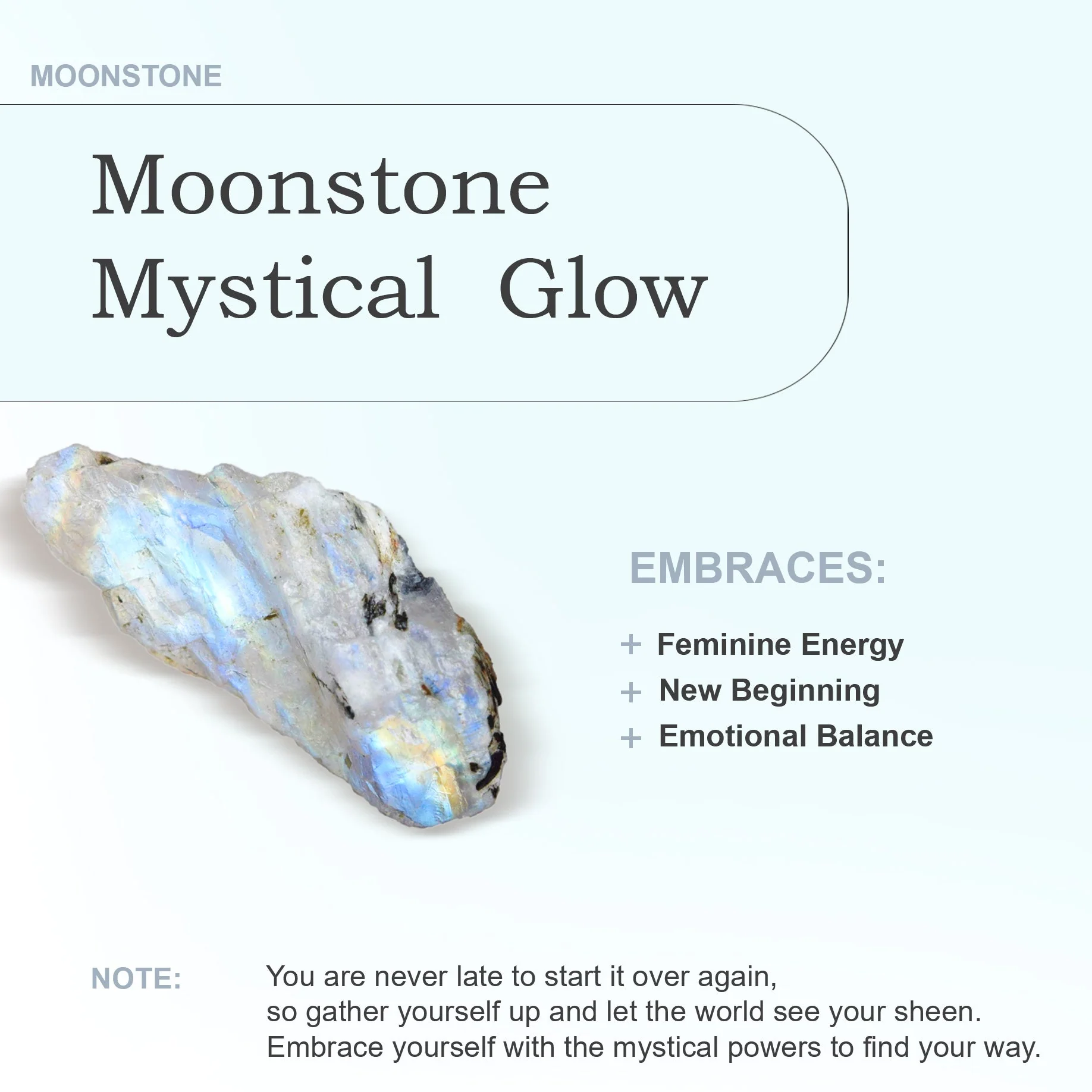 Handmade Green Emerald and Rainbow Moonstone Necklace - Image 5