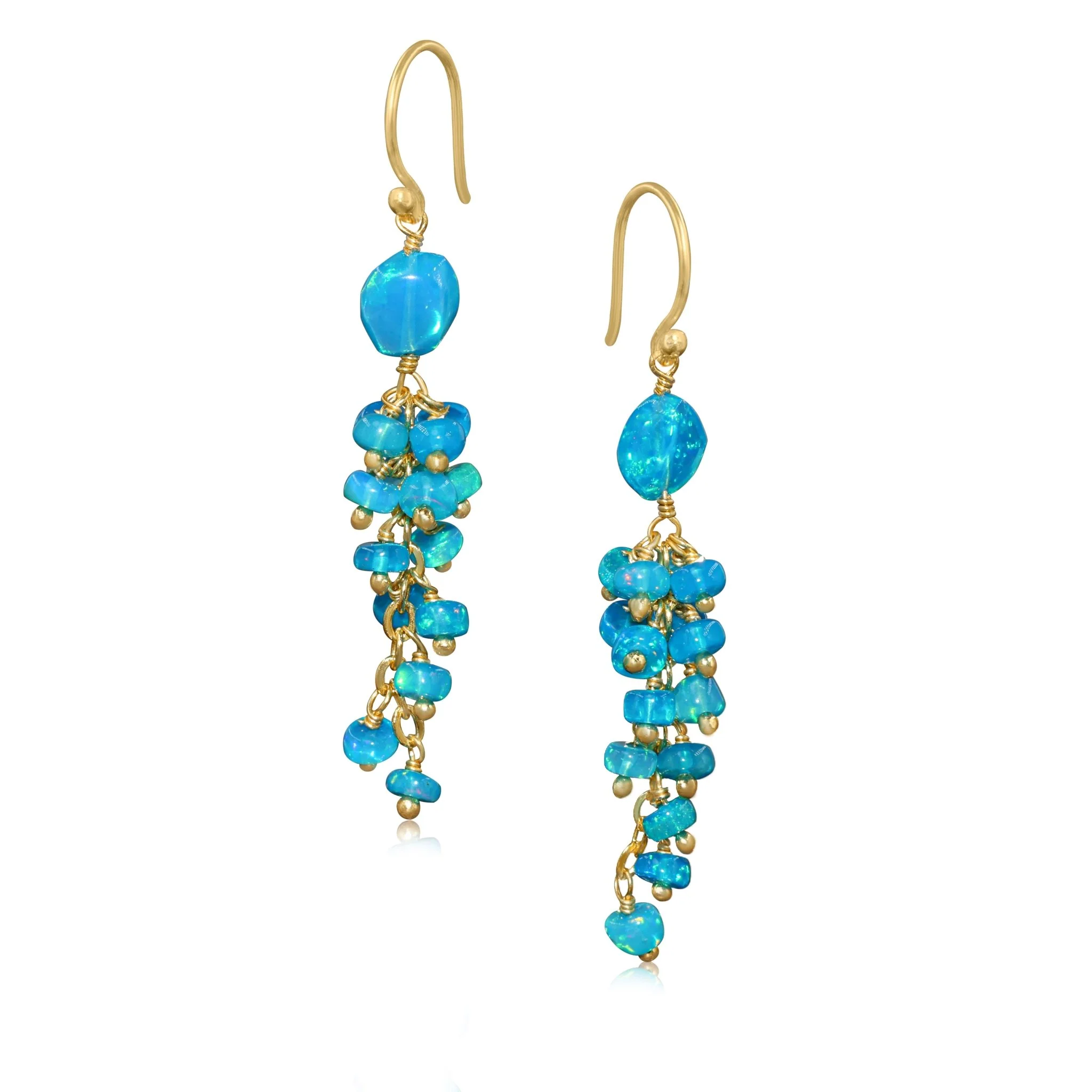Paraiba Opal Handmade Drop and Dangle Earring