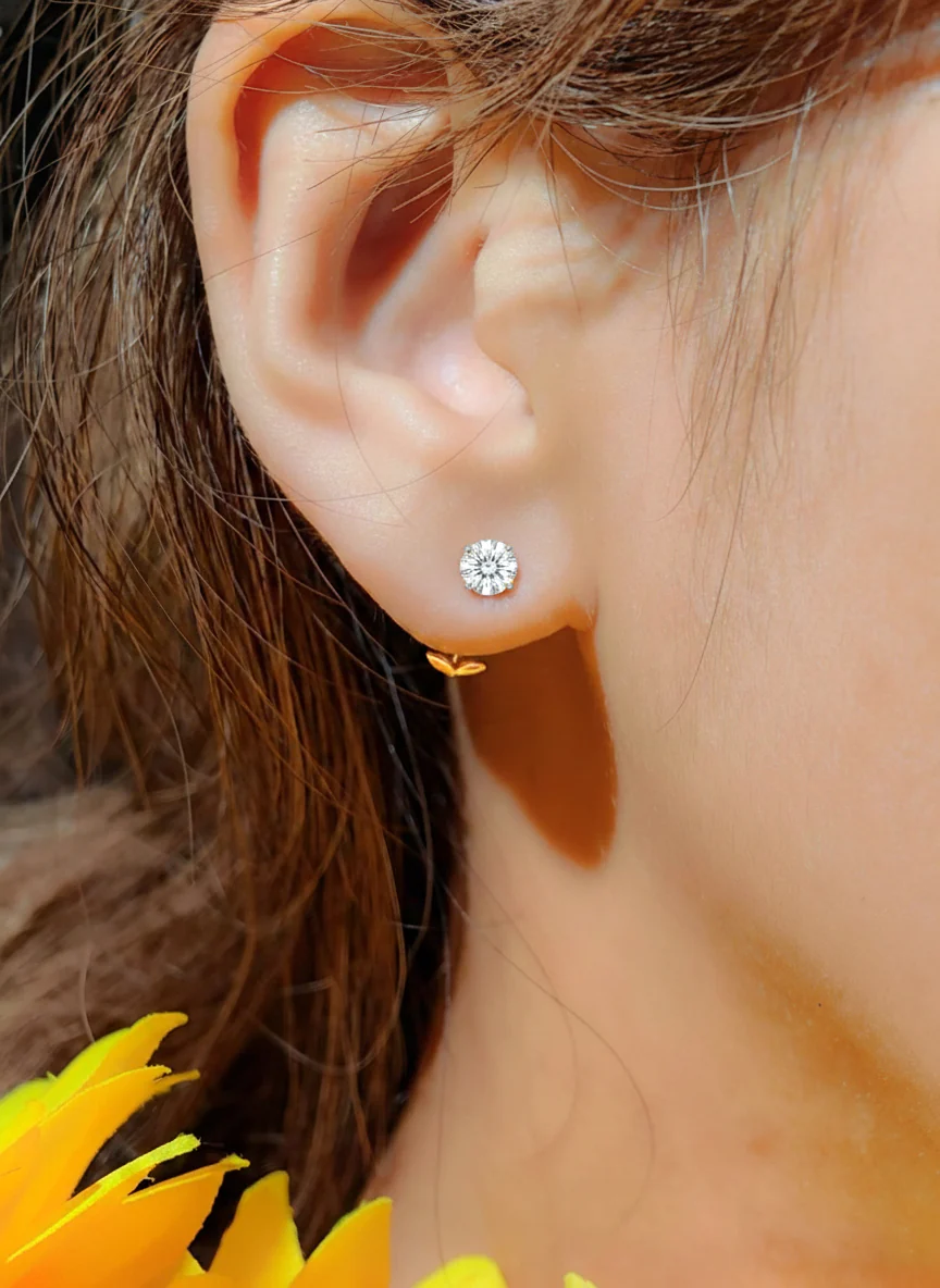 Simulated Diamond CZ Round Stud Earrings in 925 Sterling Silver 5.15ct - Image 11